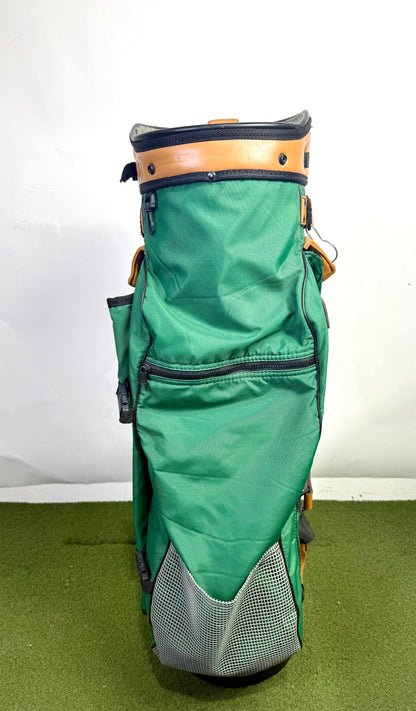 Belding's Sports Golf Bag - 9 pockets and 3 dividers. Green, Brown and Grey.-Next Round
