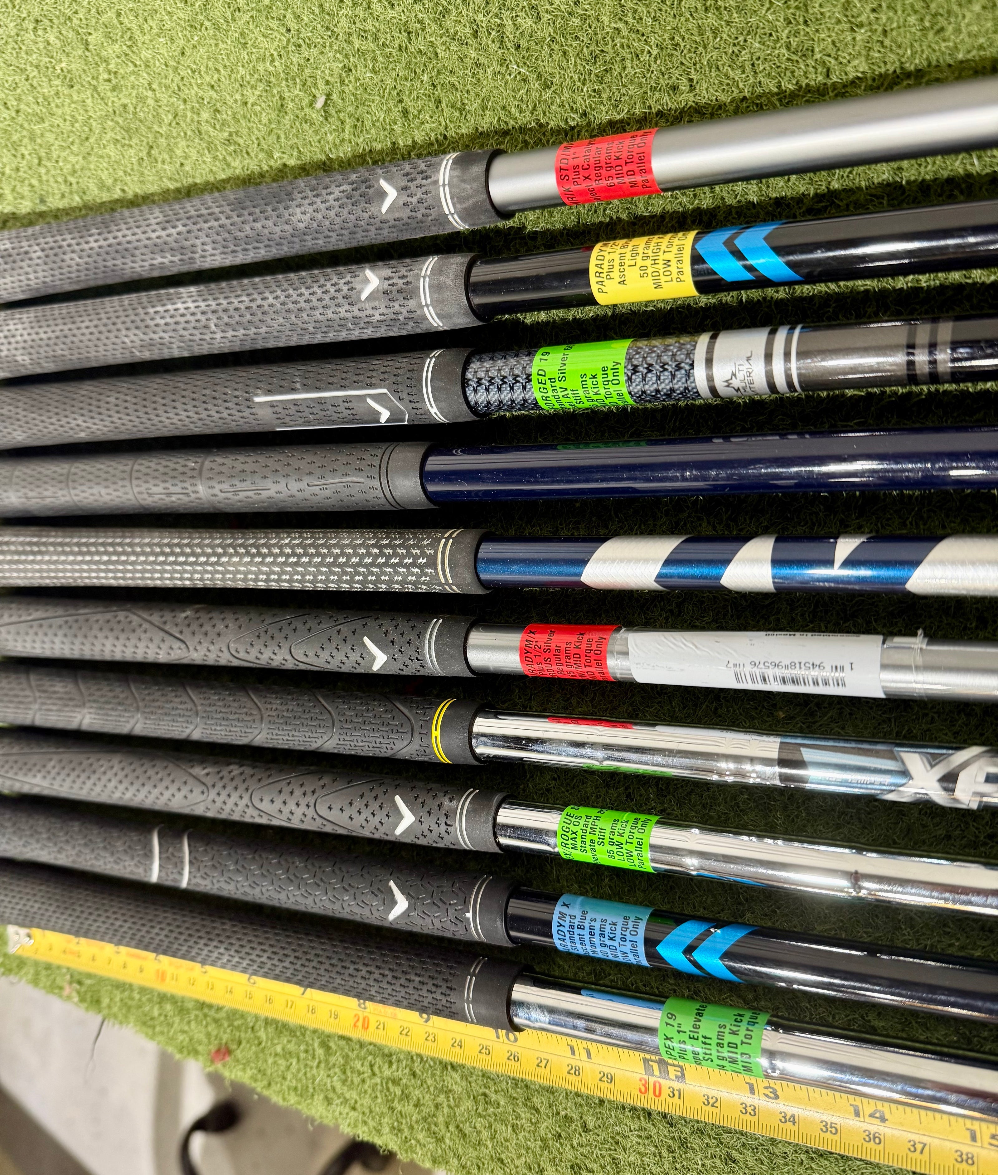 Wholesale Lot of 20 Golf Shafts- Assorted Fitting Irons Shafts-Next Round