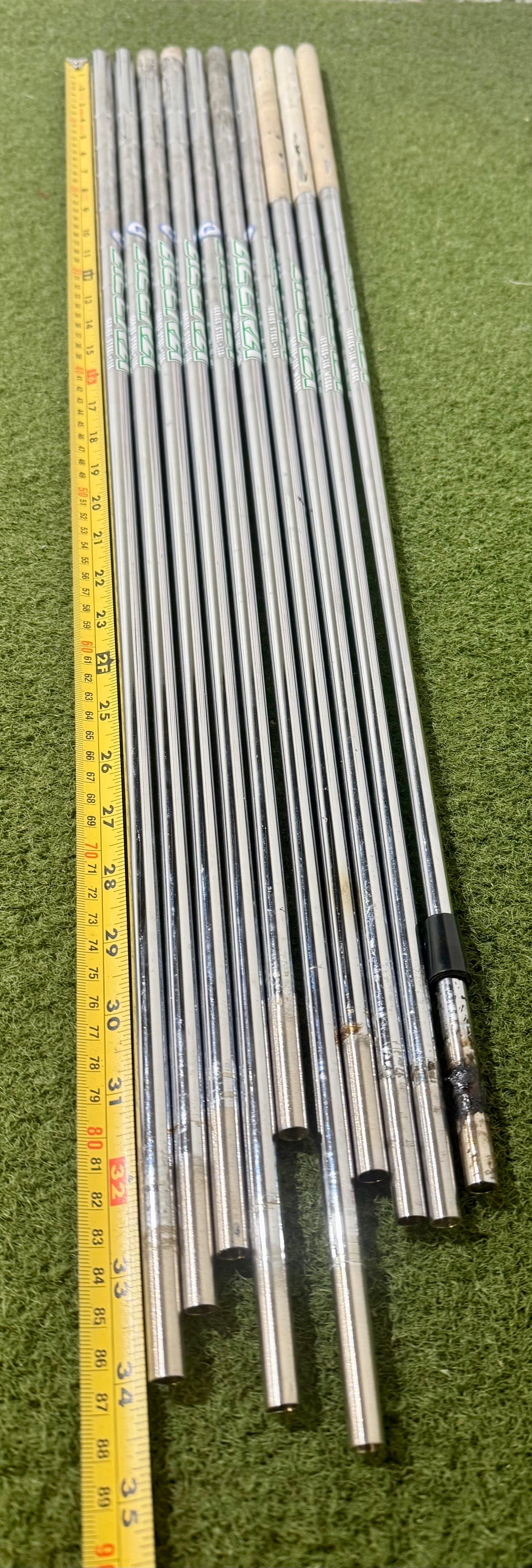Wholesale Lot of 10 Golf Shafts- Accra iseries steel - 110i & 115i-Next Round