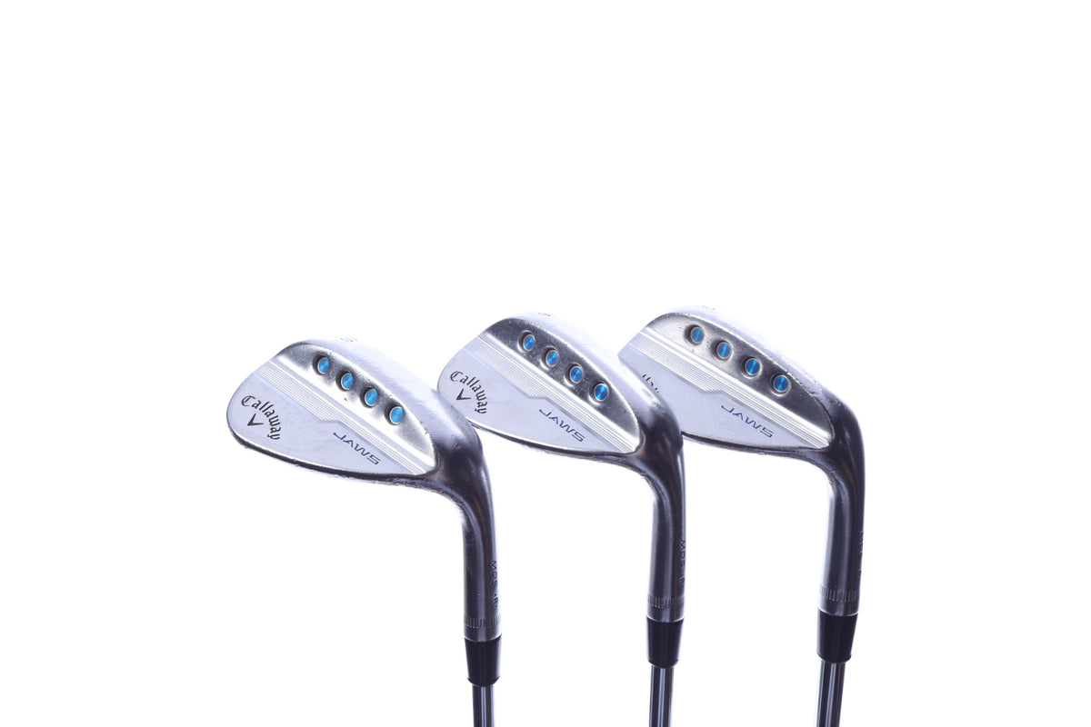 Used Callaway JAWS MD5 Chrome Wedge Set - Right-Handed - 52*, 56*, 60* - Stiff Flex-Next Round