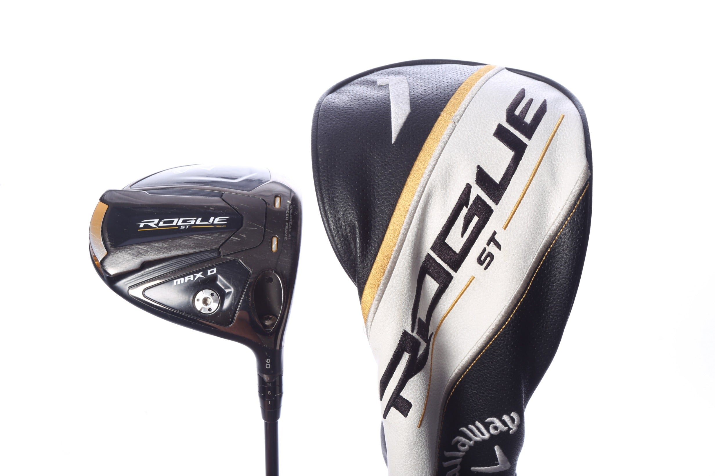 Used Callaway Rogue ST MAX Draw Driver - 9 Degrees - Stiff Flex Mitsubishi Tensei AV Series White - Right-Handed