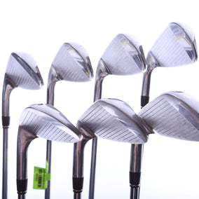 Used Adams Idea Black/Gold Iron Set - Right-Handed - 5-PW, SW - Youth Flex-Next Round
