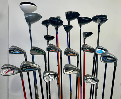 Wholesale lot of 24 Golf Clubs - Right and Left- Handed Kids Clubs- Ping-Next Round