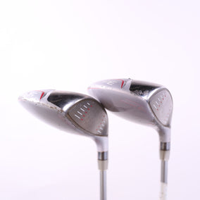 Used Cobra Fly Z XL "Silver Flower Pearl w Orange Trim" Wood Set - Left-Handed - 5W, 7W - Ladies Flex-Next Round