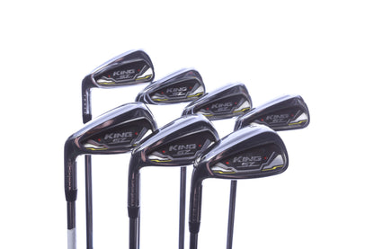Used Cobra King SpeedZone Iron Set - Left-Handed - 4-PW - Stiff Flex