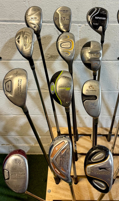 Wholesale Lot of 40 Golf Clubs - Assorted Hybrids - RH/LH - Mixed Flexes-Next Round