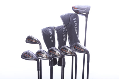 Used Callaway Mavrik 17-Piece Club Set Complete Set - Right-Handed - Driver, 3W, 4H, 5H, 6-PW, SW - Regular Flex