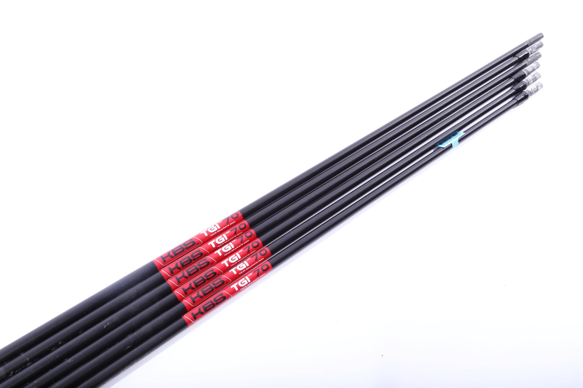 Used Kbs Tgi Tour Graphite 70 Regular Plus Graphite Iron Shaft Set 34.5"-37"-Next Round