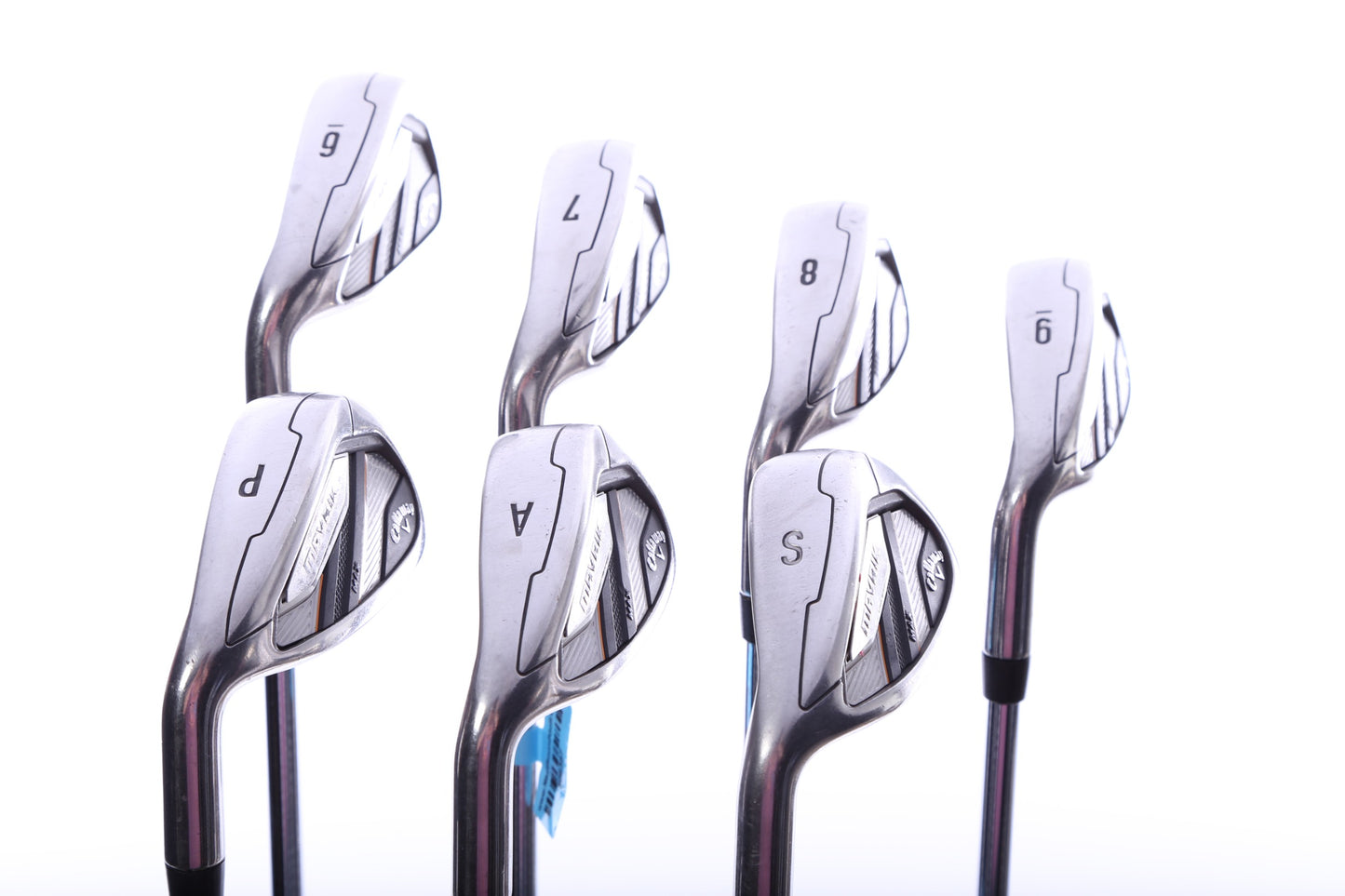 Used Callaway Mavrik Iron Set - Left-Handed - 6-PW, AW, SW - Regular Flex-Next Round