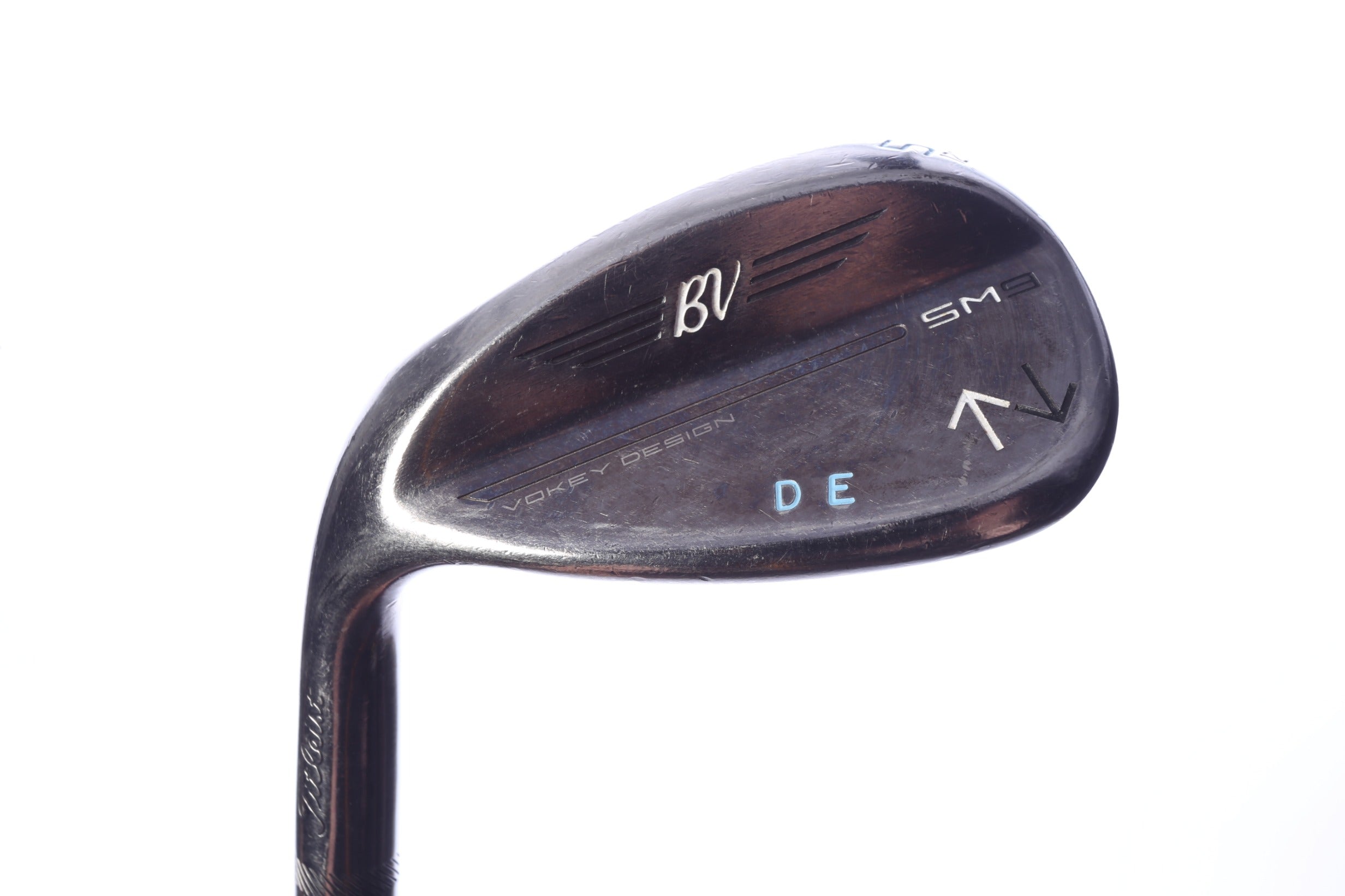 Used Titleist Vokey SM9 Brushed Steel Sand Wedge - Left-Handed - 54 Degrees - Regular Plus Flex