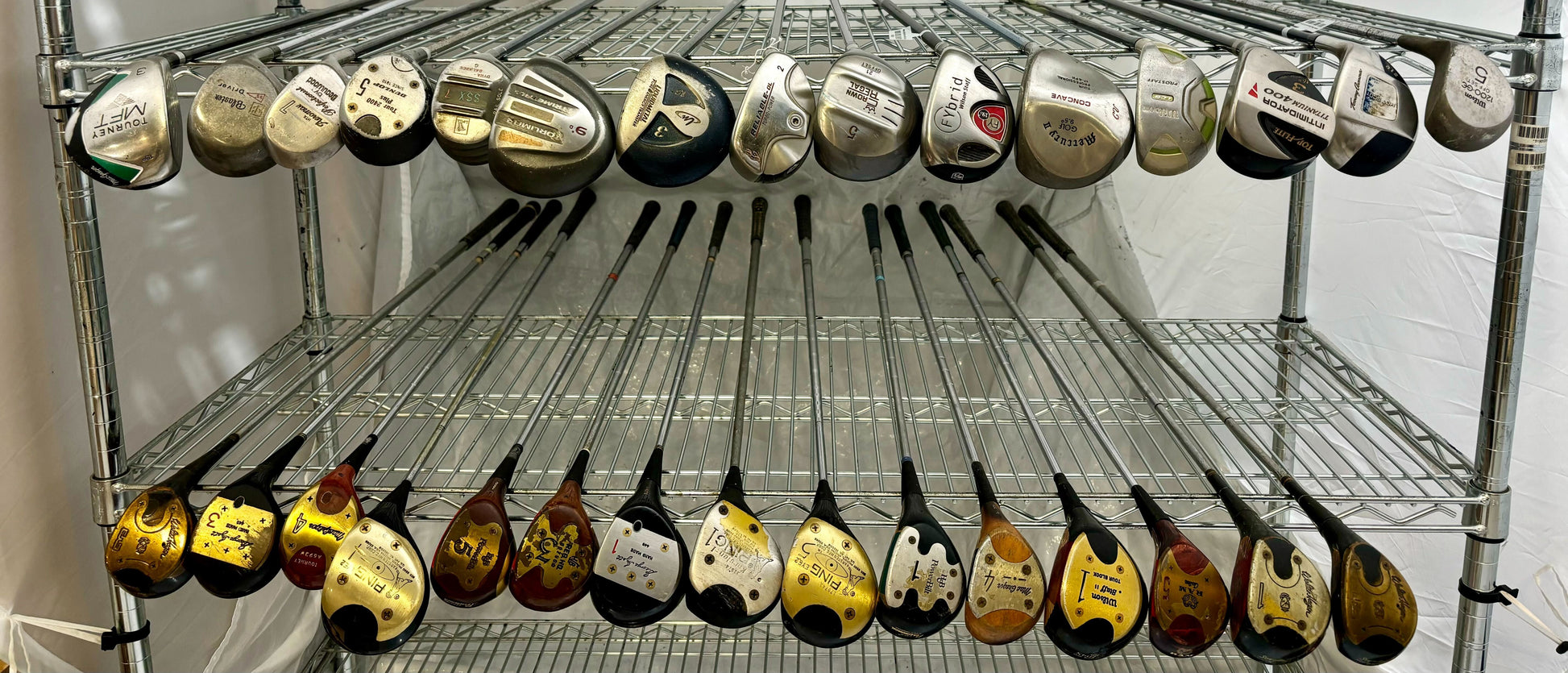 Wholesale Lot of 30 Golf Clubs - Left and Right-Handed - Assorted Fairway Woods-Next Round