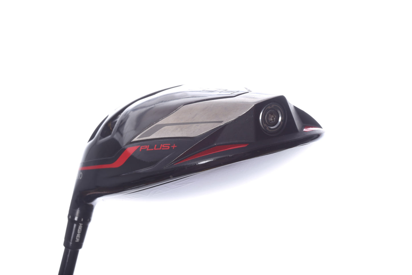 Used TaylorMade STEALTH PLUS Driver - 9 Degrees - Stiff Flex Project X HZRDUS Smoke RDX Red - Left-Handed-Next Round