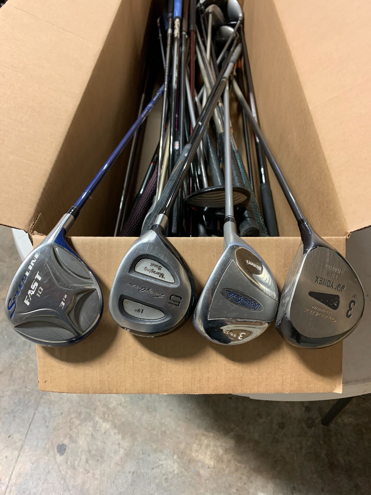 Wholesale Lot of 40 Tour Edge, Yonex, Tommy Armour, etc. Fairway Woods-Next Round