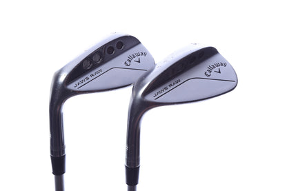 Used Callaway JAWS Raw Chrome Wedge Set - Left-Handed - 52*, 56* - Regular Flex