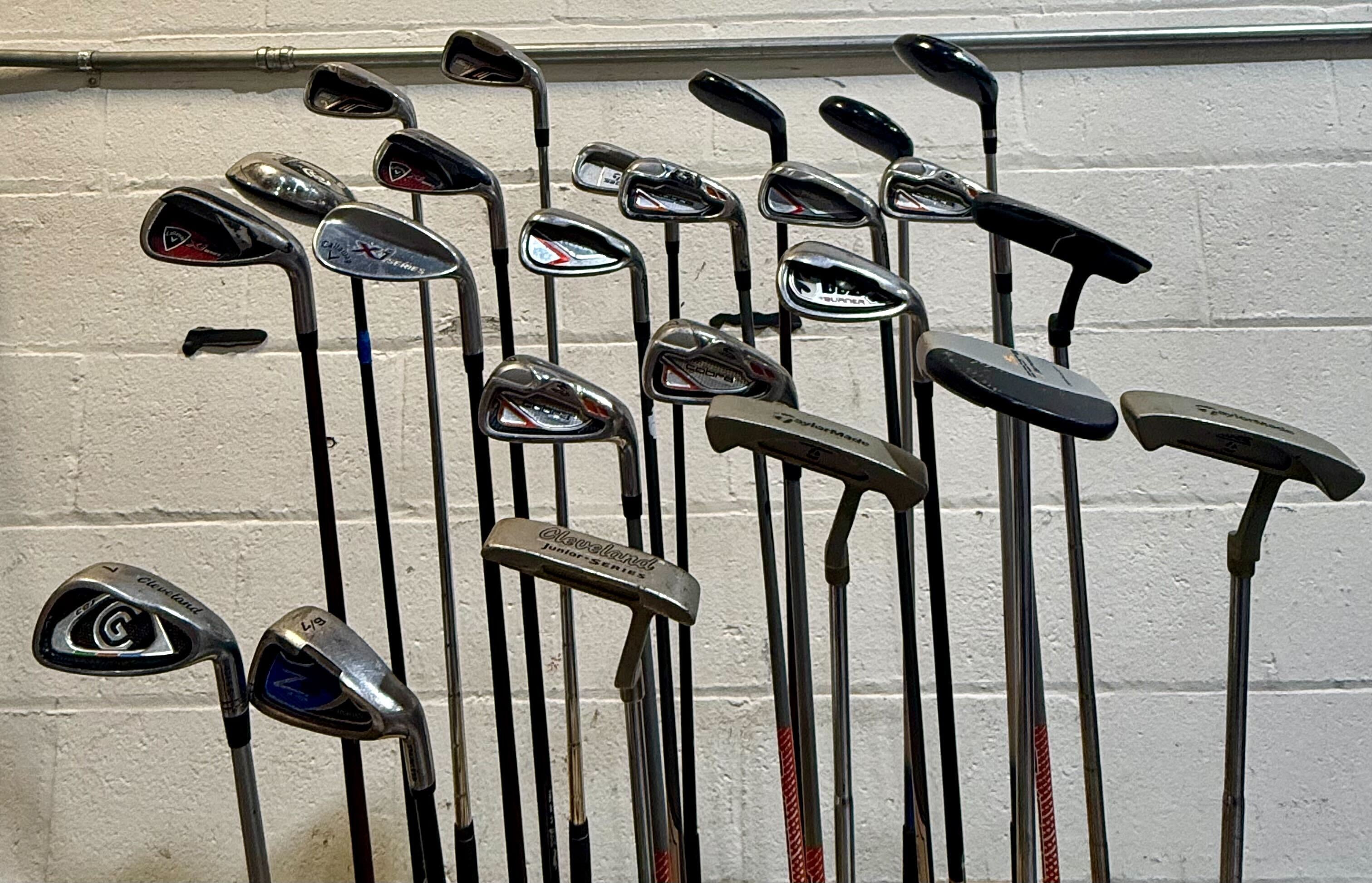 Wholesale Lot of 30 Assorted Golf Clubs - Youth Flexes