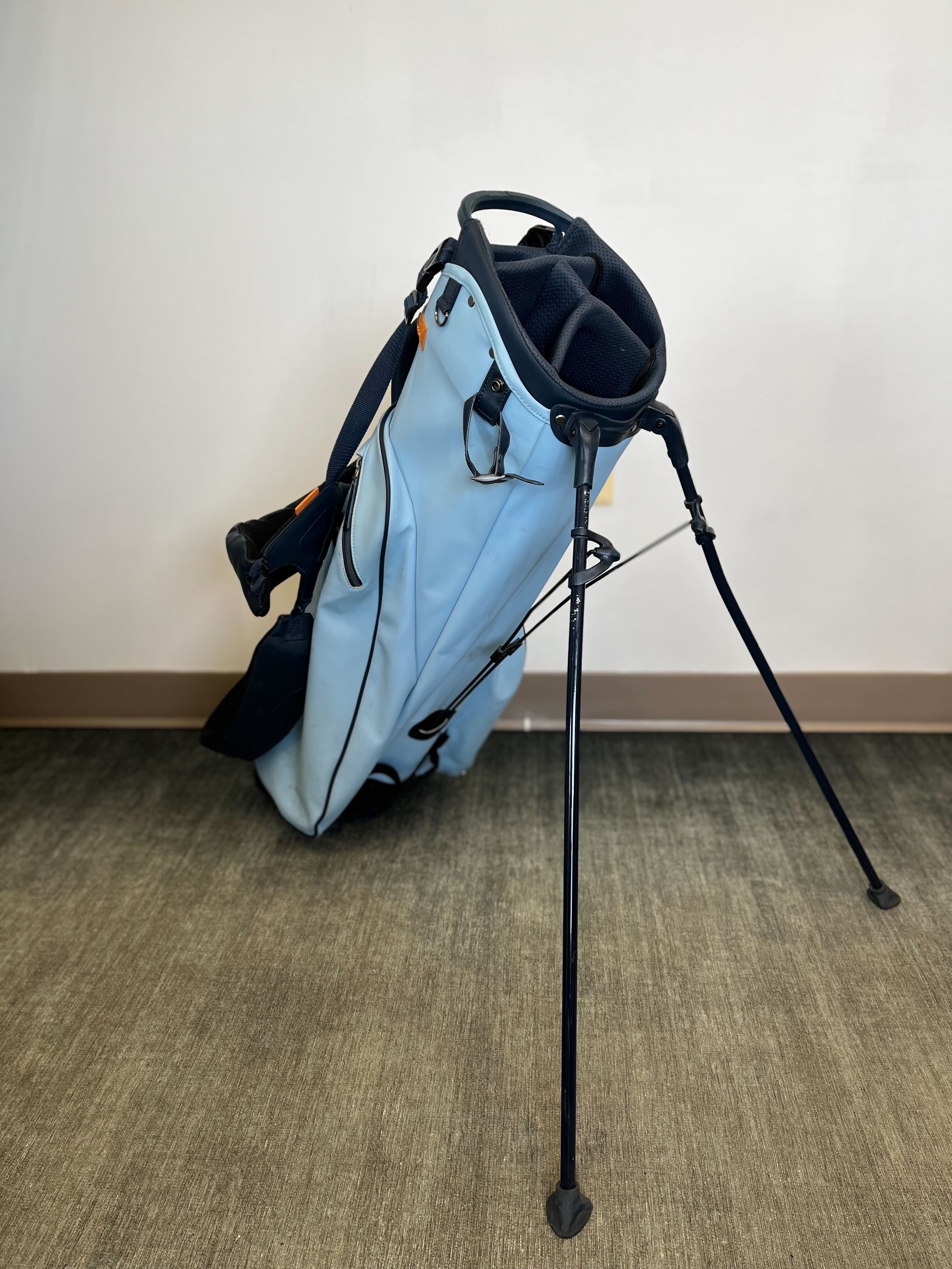 Stitch Sunday Golf Bag Blue 4 Dividers/3 pockets with Strap-Next Round