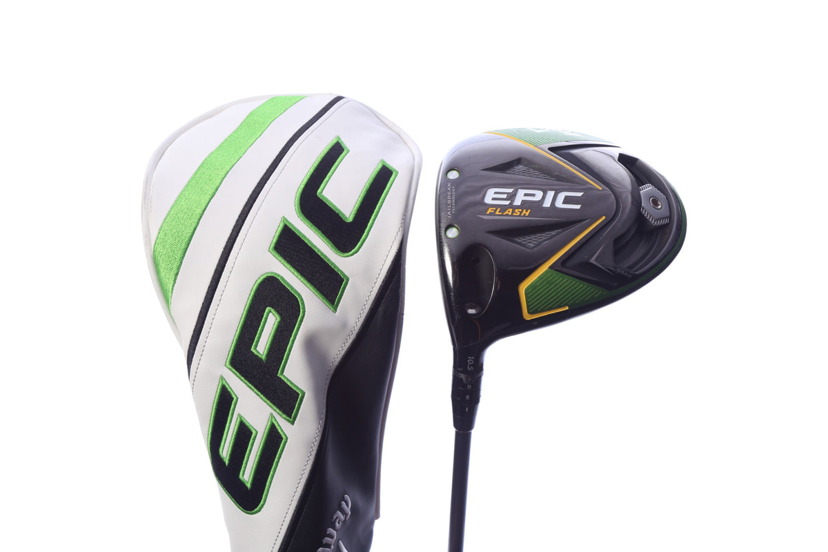 Used Callaway Epic Flash Driver - 10.5 Degrees - Stiff Flex Project X Hzrdus Smoke - Left-Handed
