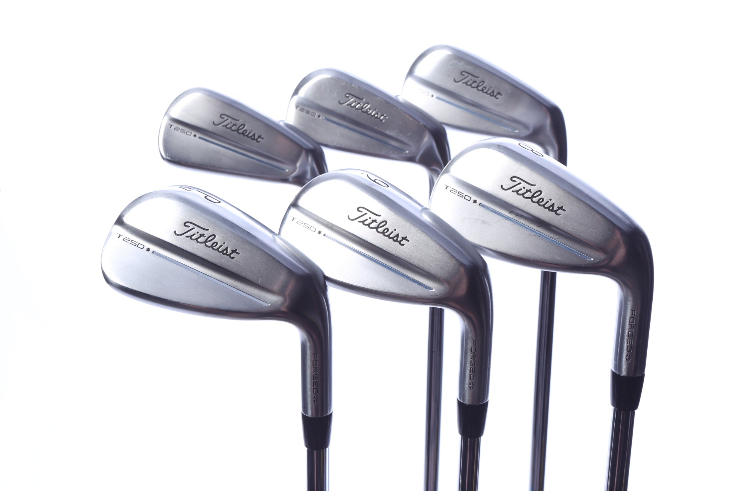 Used Titleist 2025 T250* Launch Spec Iron Set - Right-Handed - 5-PW - Stiff Flex
