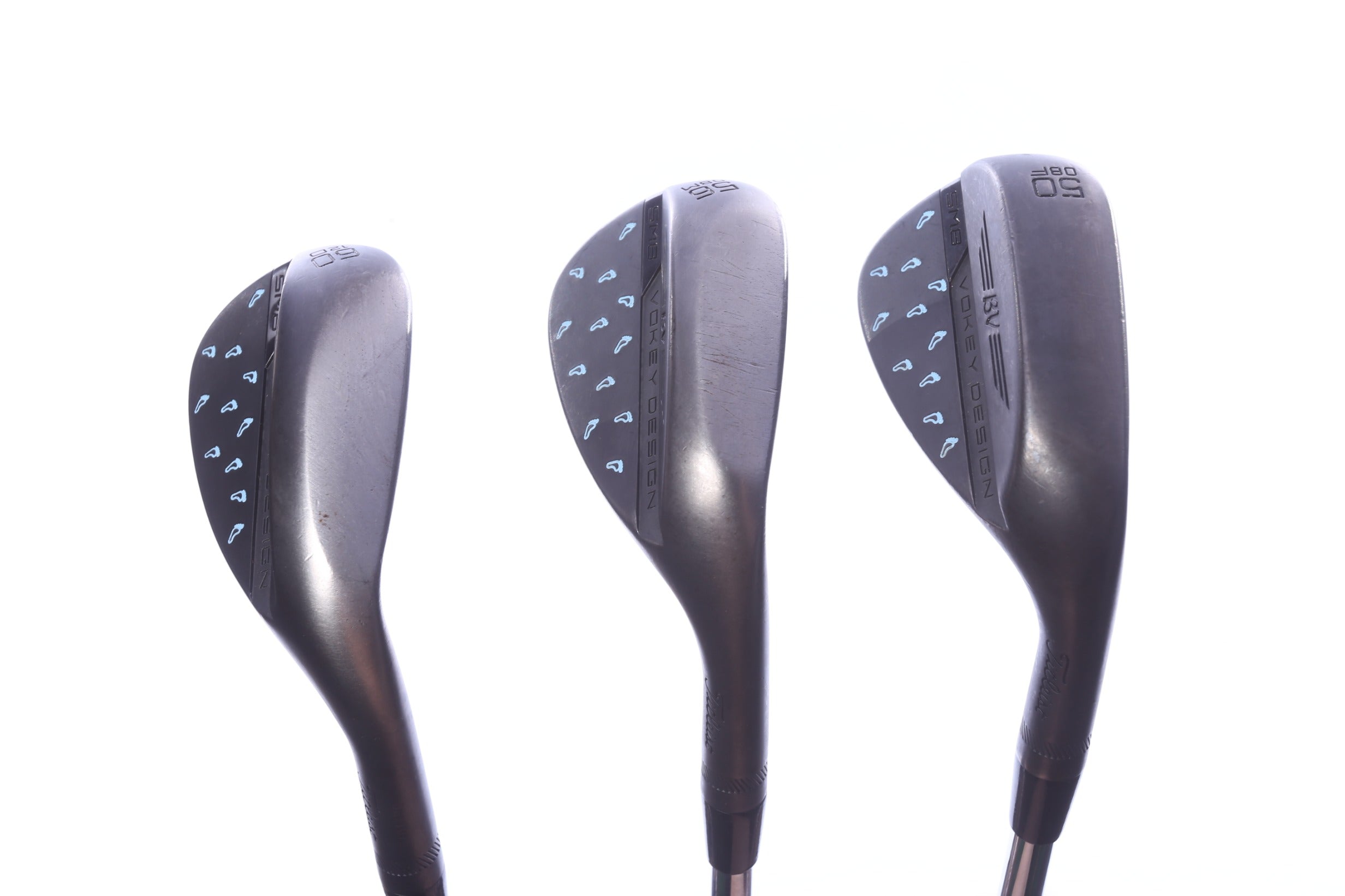 Used Titleist Vokey SM8 Jet Black Wedge Set - Right-Handed - 50*, 56*, 60* - Extra Stiff Flex-Next Round