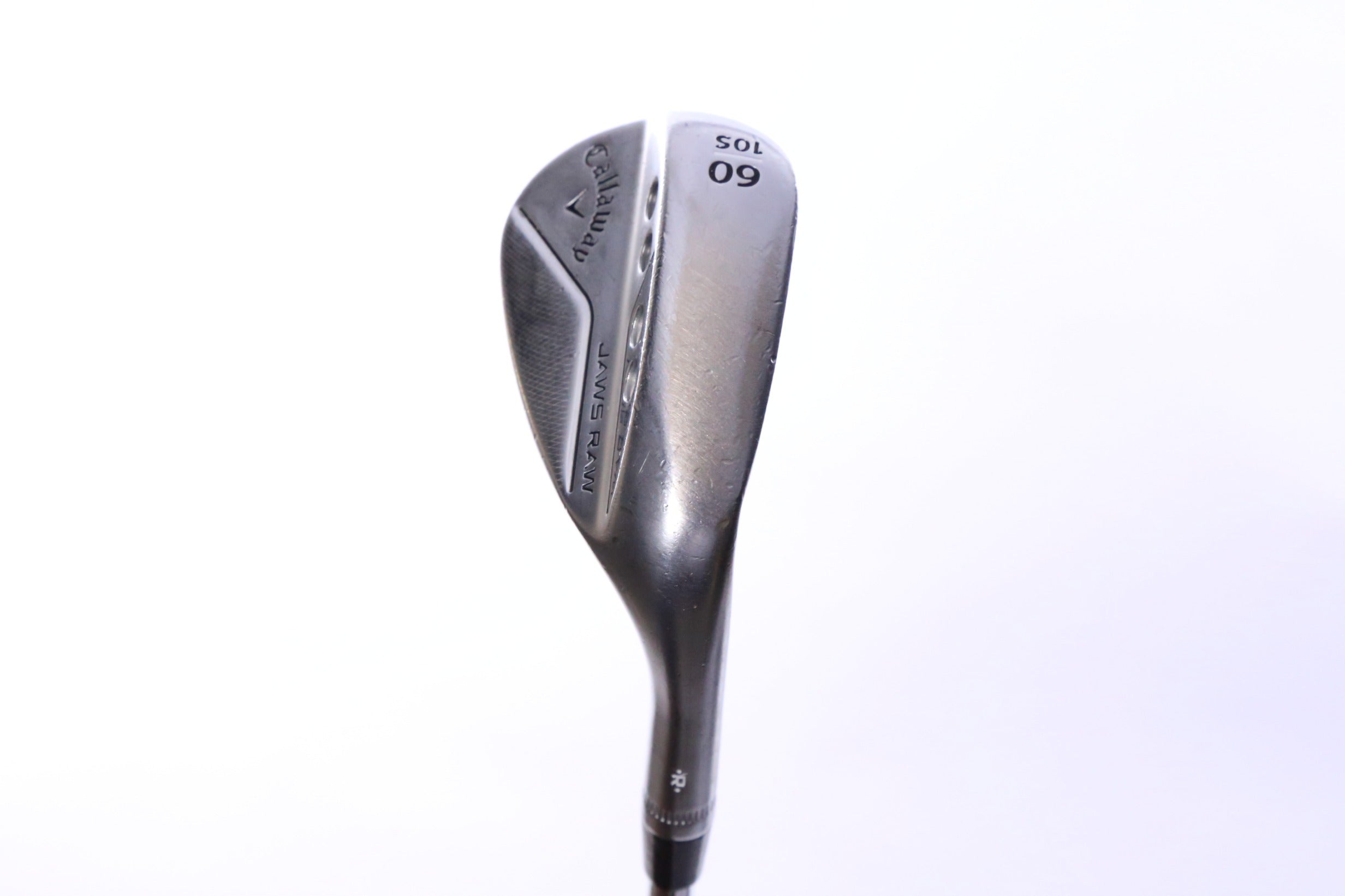 Used Callaway JAWS Raw Chrome Lob Wedge - Right-Handed - 60 Degrees - Wedge Flex
