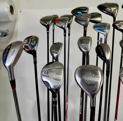 Wholesale Lot of 24 Drivers, Fairway Woods, and Hybrids. Assorted Brands.-Next Round