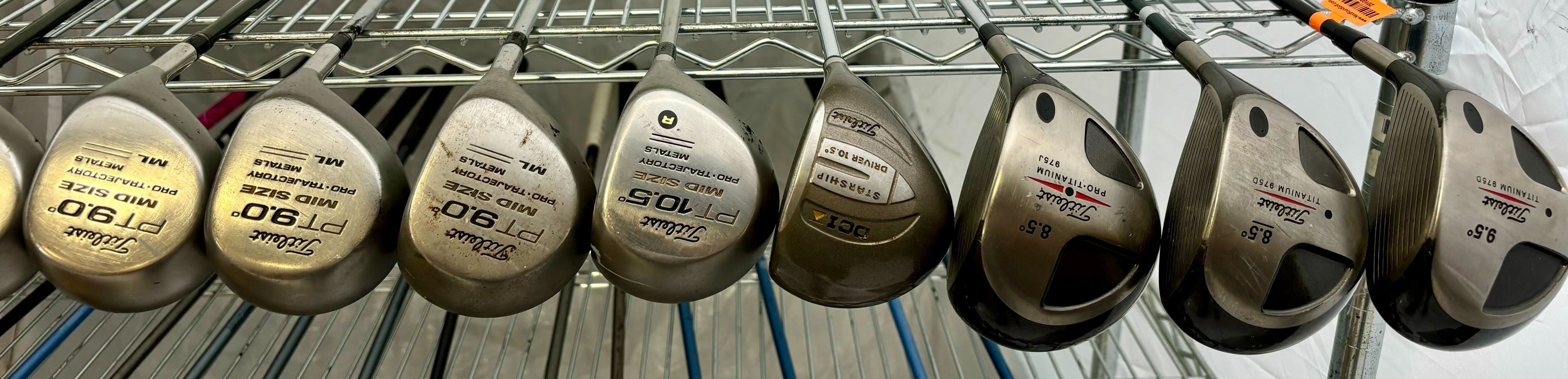 Wholesale Lot of 30 Golf Clubs - Woods/Drivers - Cobra/Titleist - Right-Handed-Next Round