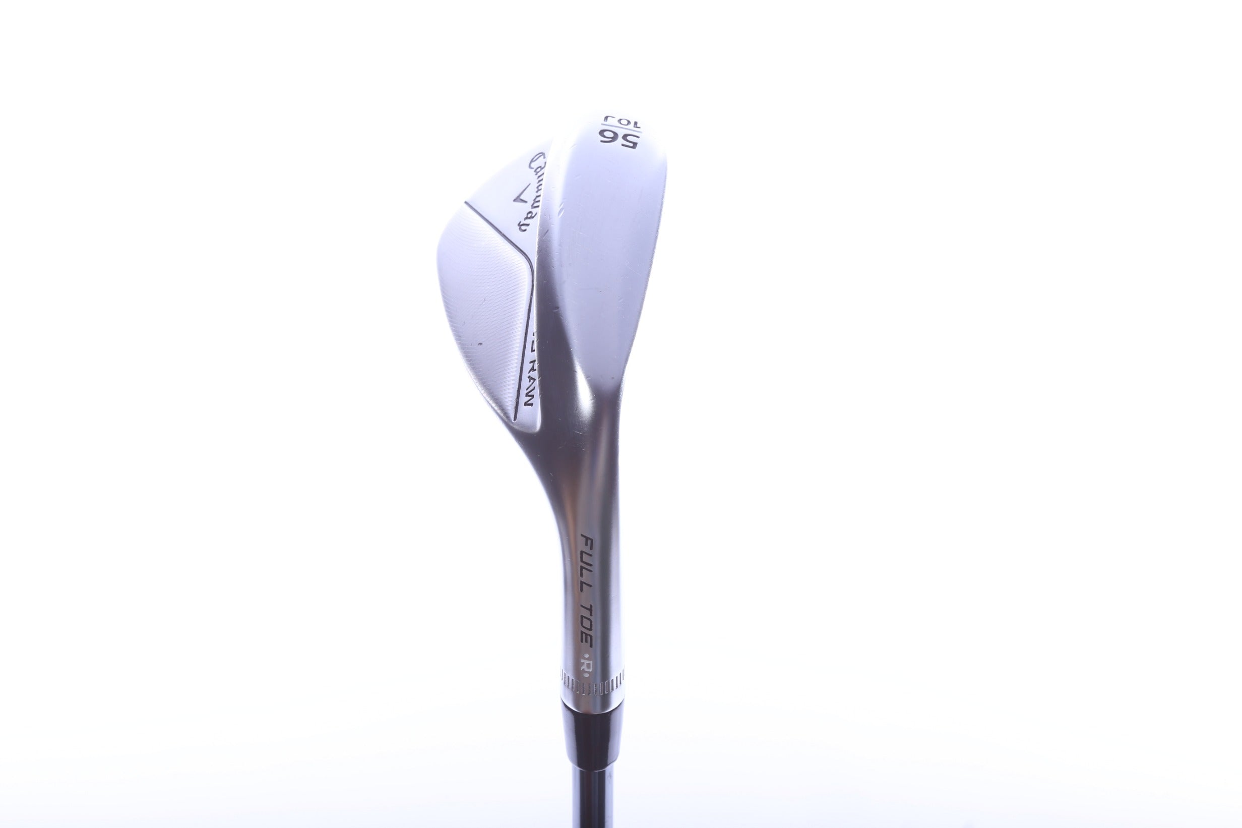 Used Callaway Jaws Full Toe Raw Face Chrome Sand Wedge - Right-Handed - 56 Degrees - Stiff Flex