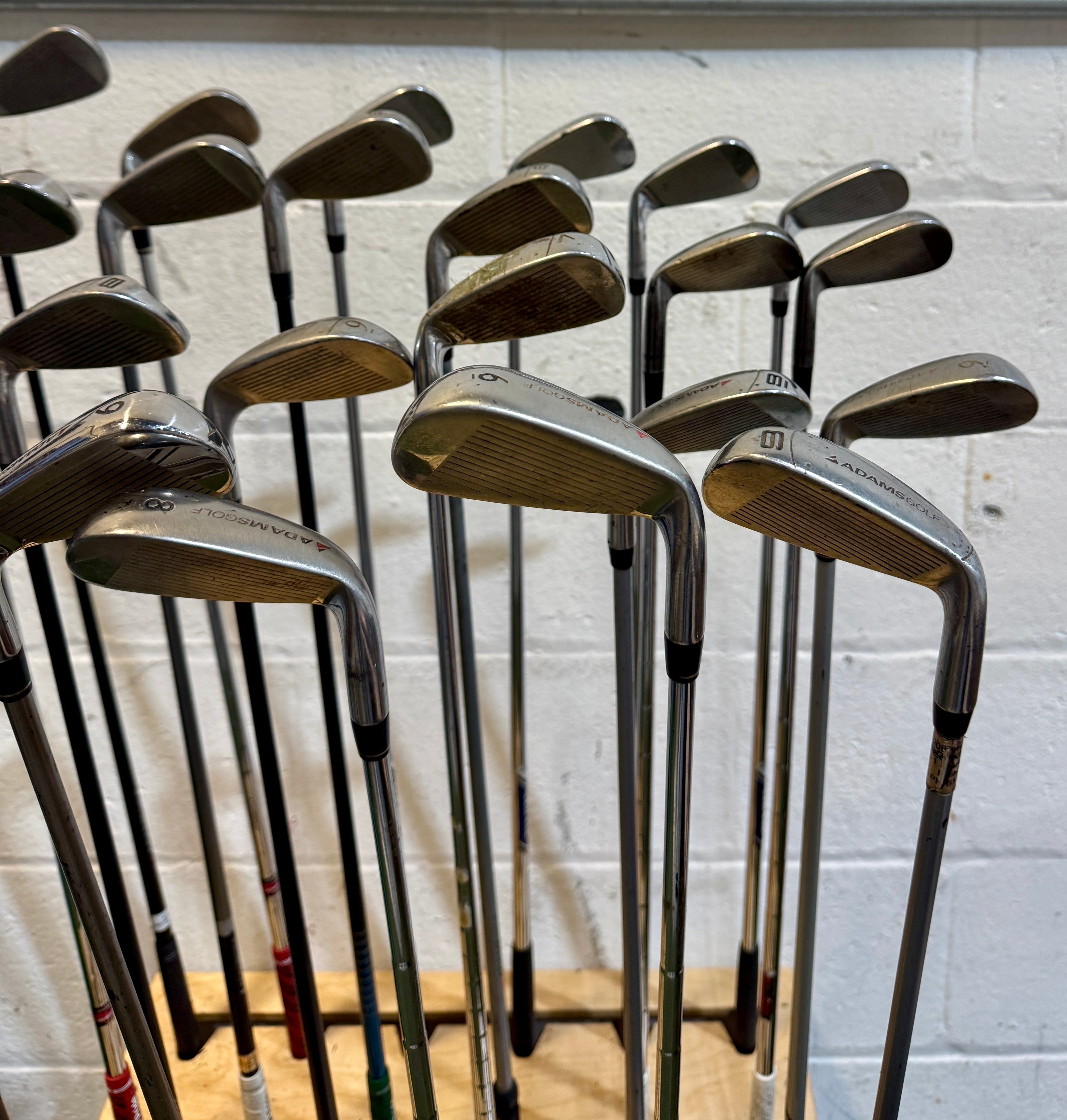 Wholesale Lot of 45 Golf Clubs - Adams Single Irons - RH/LH - Mixed Flexes-Next Round