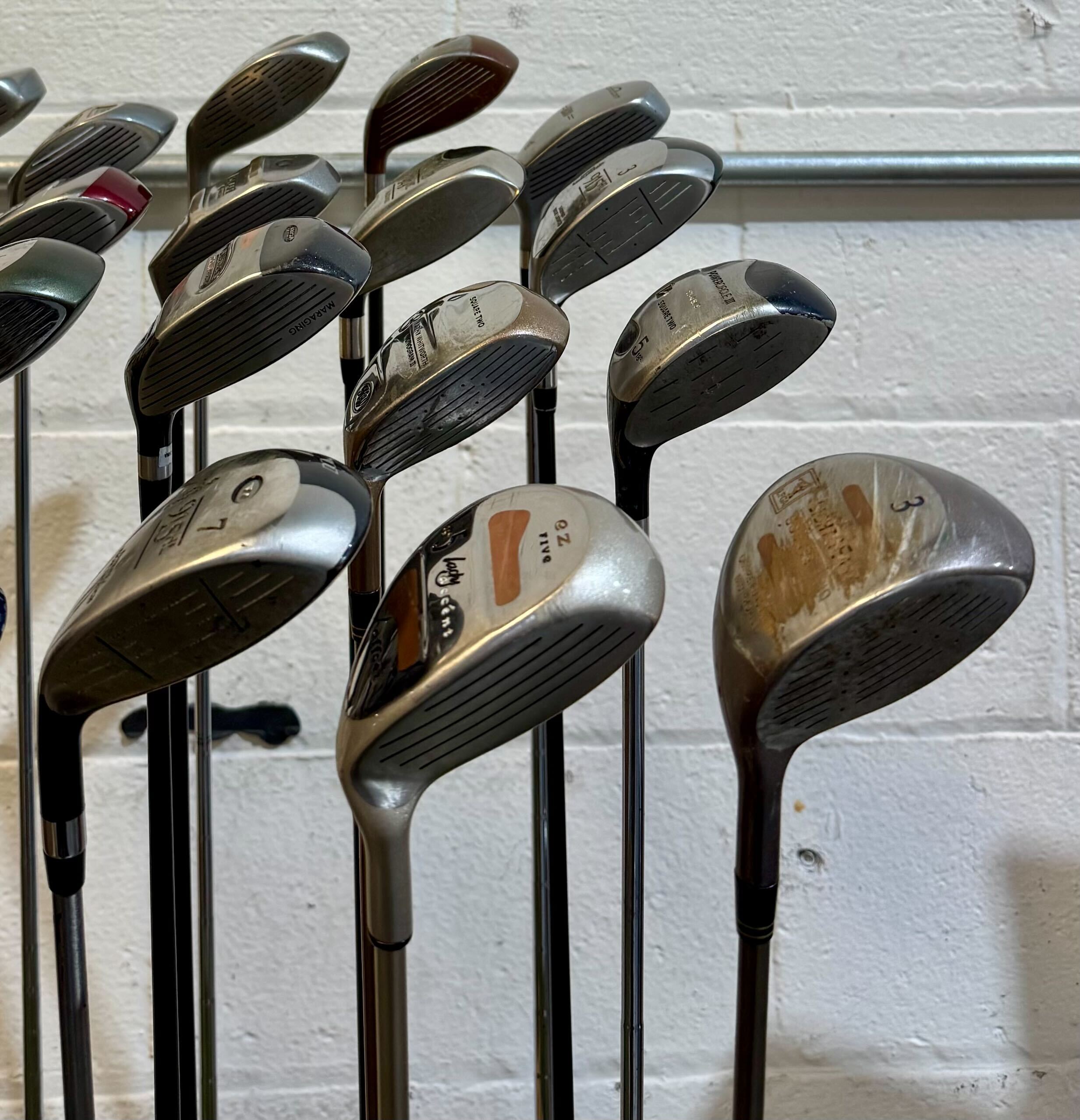 Wholesale Lot of 35 Golf Clubs - Assorted Fairway Woods - RH/LH - Mixed Flexes