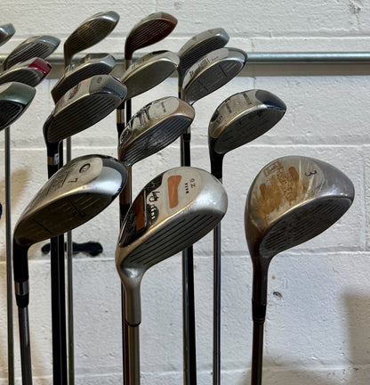 Wholesale Lot of 35 Golf Clubs - Assorted Fairway Woods - RH/LH - Mixed Flexes