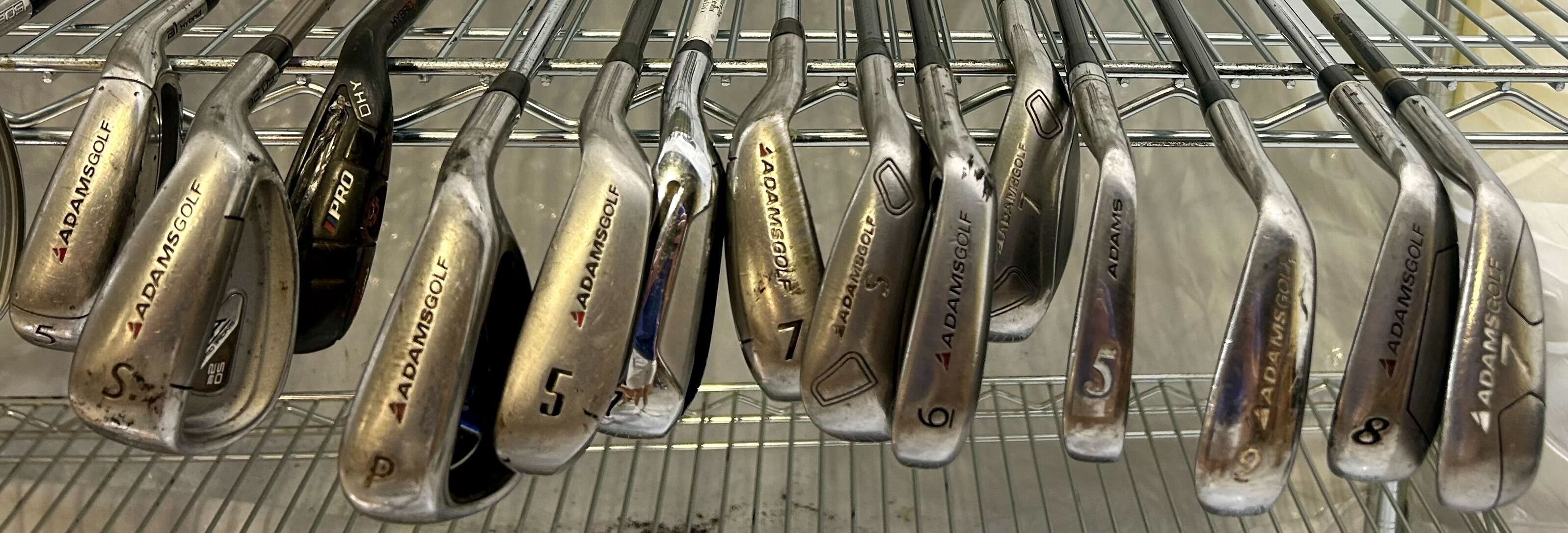 Wholesale Lot of 50 Golf Clubs - Right and Left handed - Adams Irons and Wedges-Next Round