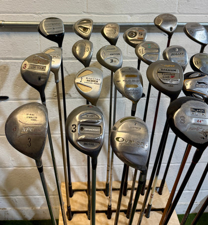 Wholesale Lot of 40 Golf Clubs - Assorted Fairway Woods - RH/LH - Mixed Flexes-Next Round