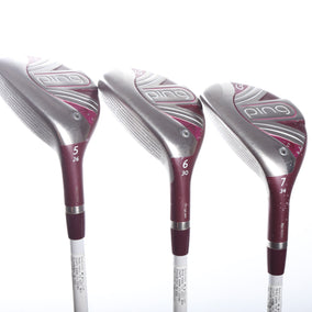 Used Ping G LE 2 Hybrid Set - Left-Handed - 5H, 6H, 7H - Ladies Flex-Next Round