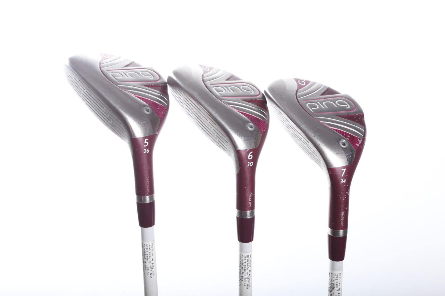 Used Ping G LE 2 Hybrid Set - Left-Handed - 5H, 6H, 7H - Ladies Flex-Next Round