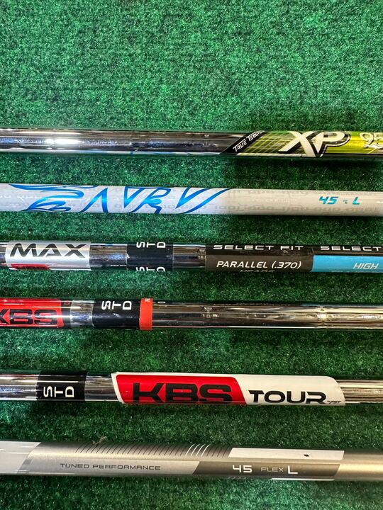 Wholesale Lot of 10 Various Fitting Club Shafts with TaylorMade Adaptors-Next Round