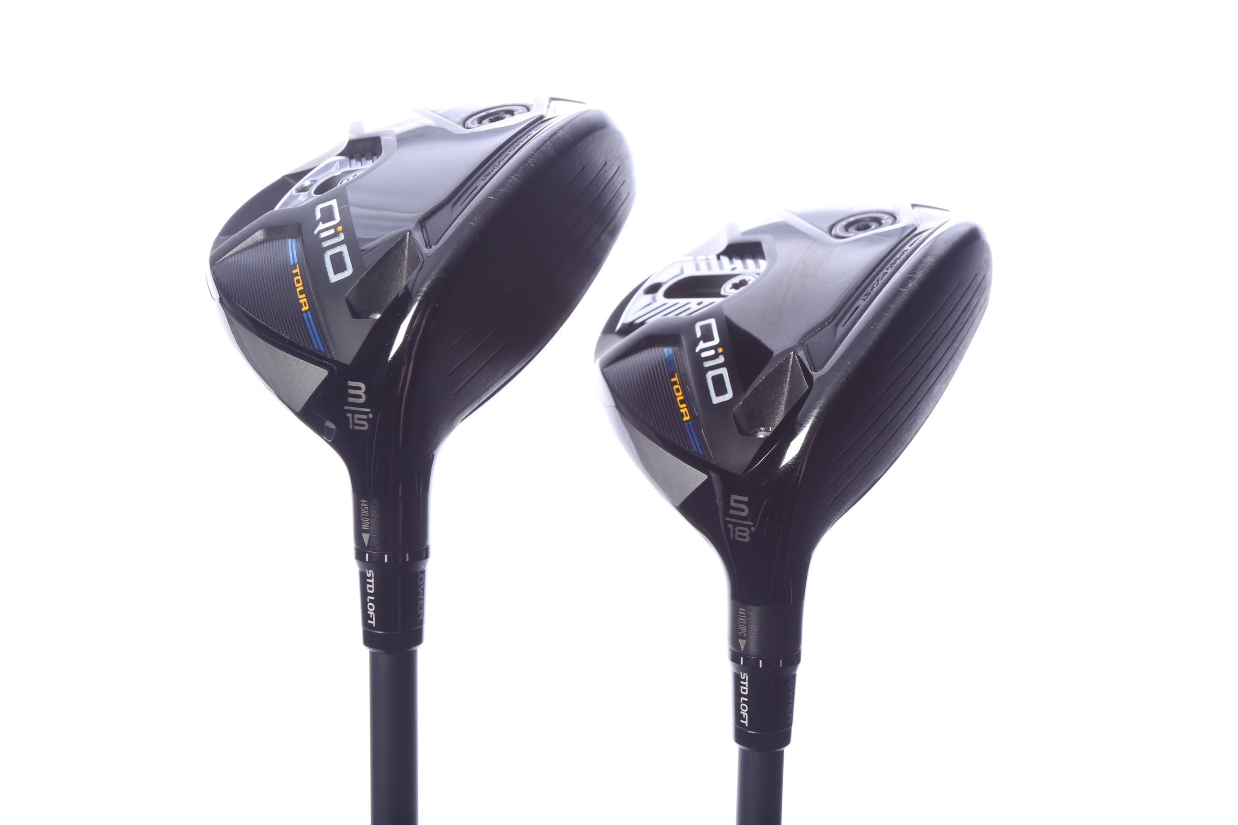 Used TaylorMade Qi10 Tour Wood Set - Right-Handed - 3W, 5W - Stiff Flex