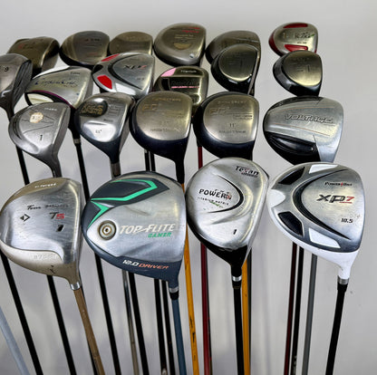 Wholesale Lot of 24 Golf Clubs - 24 Drivers Assorted Brands-Next Round