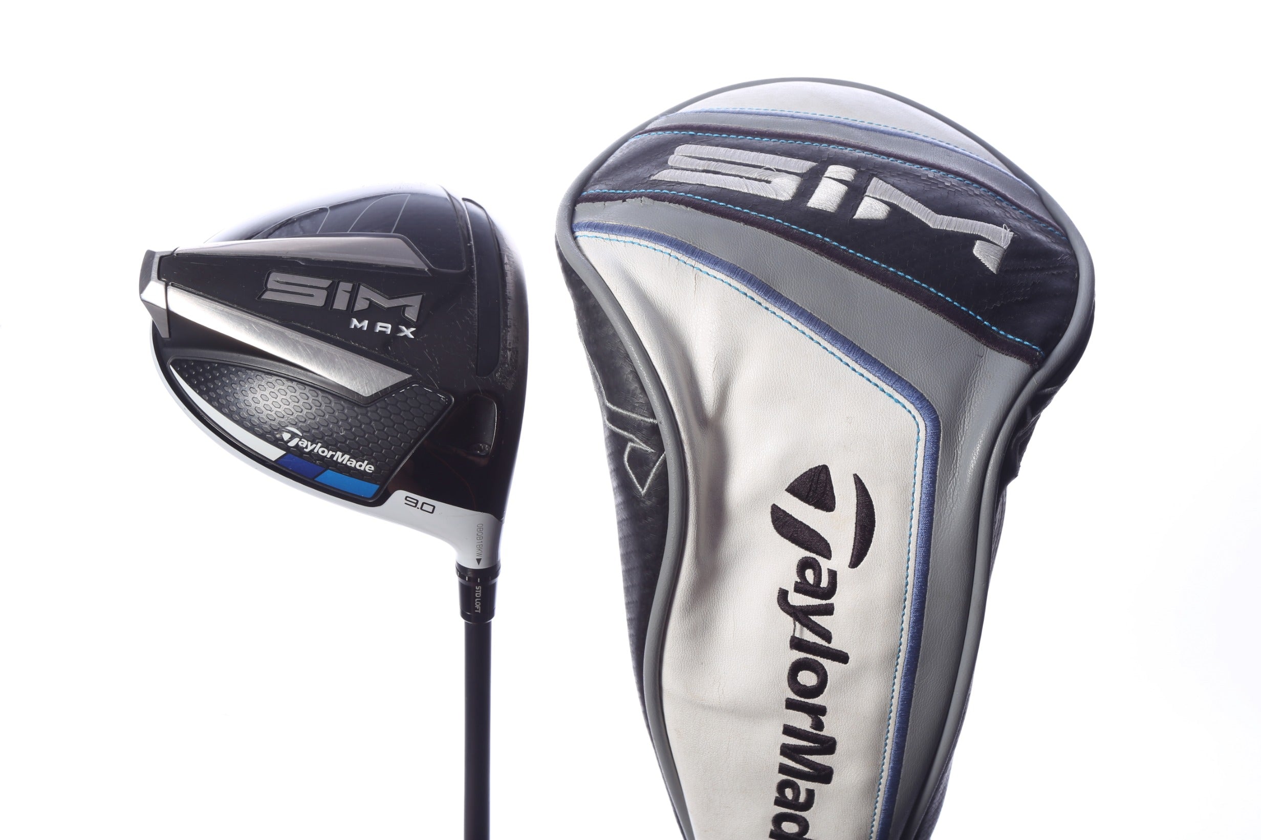 Used TaylorMade SIM MAX Driver - 9 Degrees - Stiff Flex Mitsubishi Kai'li - Right-Handed