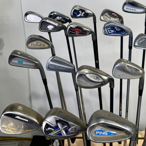 Wholesale Lot of 24 Golf Clubs - Right Handed - Assorted brands and Flexes-Next Round
