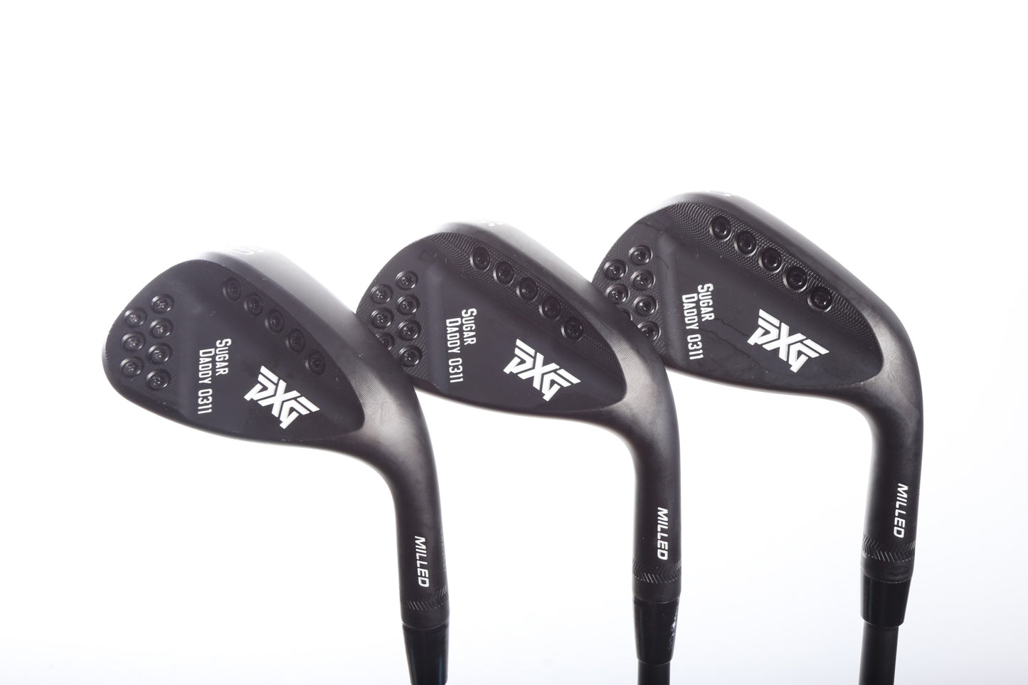 Used PXG 0311 Sugar Daddy Xtreme Dark Wedge Set - Right-Handed - 50*, 56*, 60* - Stiff Flex-Next Round
