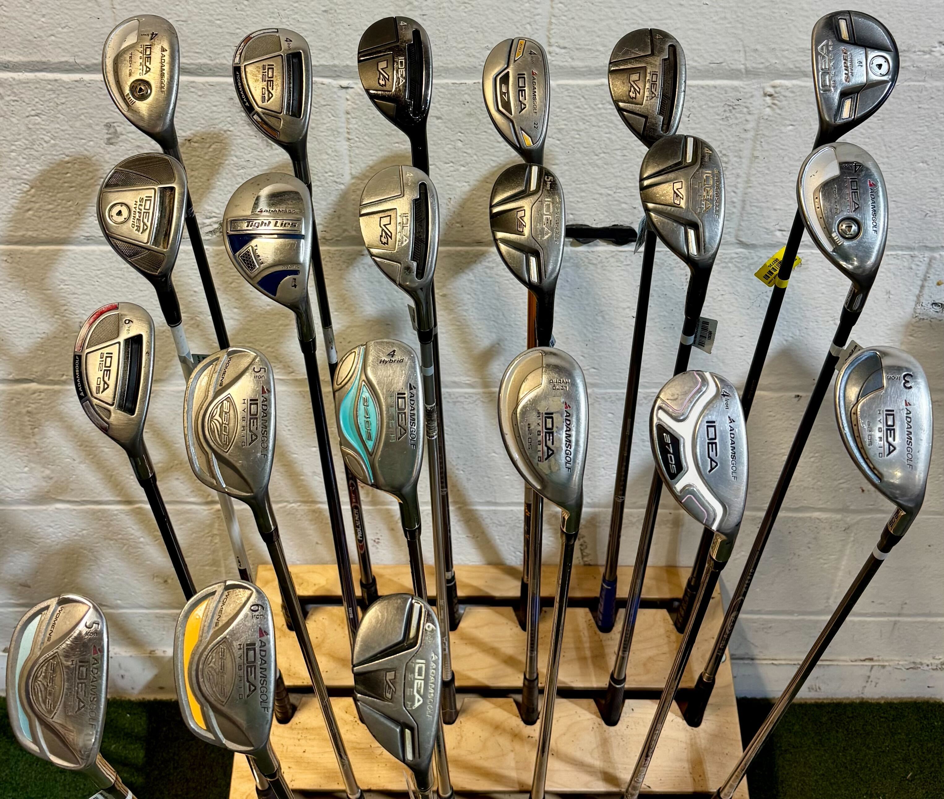 Wholesale Lot of 45 Golf Clubs - Adams Hybrids-Next Round