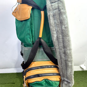 Belding's Sports Golf Bag - 9 pockets and 3 dividers. Green, Brown and Grey.-Next Round