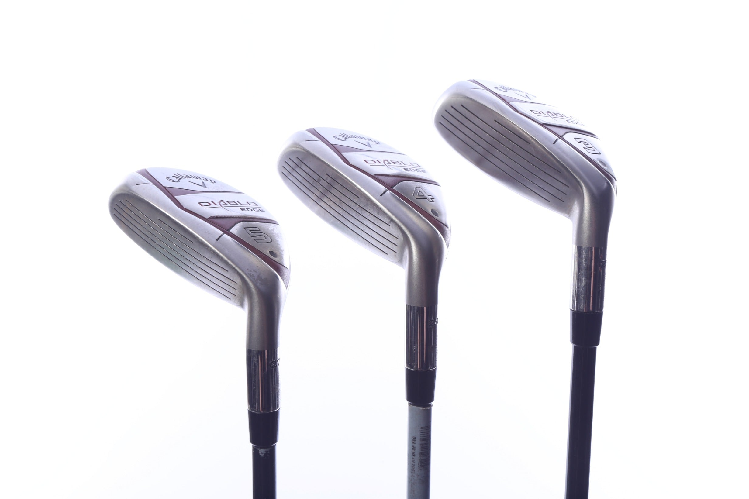 Used Callaway Diablo Edge Hybrid Set - Left-Handed - 3H, 4H, 5H - Regular Flex