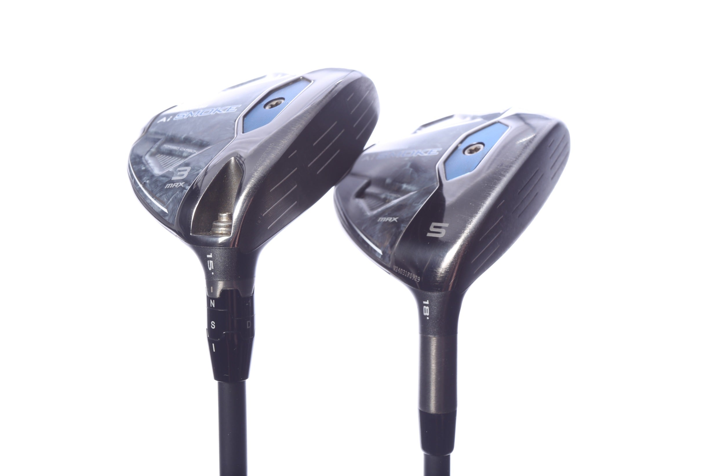Used Callaway Paradym Ai Smoke MAX Wood Set - Right-Handed - 3W, 5W - Stiff Flex-Next Round