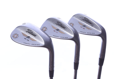 Used Titleist Vokey Spin Milled CC Chrome Wedge Set - Right-Handed - 52*, 56*, 60* - Wedge Flex