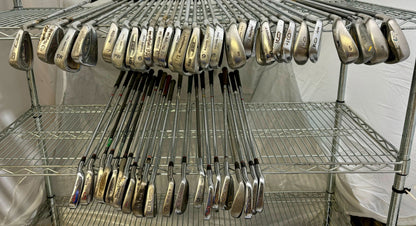 Wholesale Lot of 50 Golf Clubs - Assorted Single Irons and Wedges.-Next Round