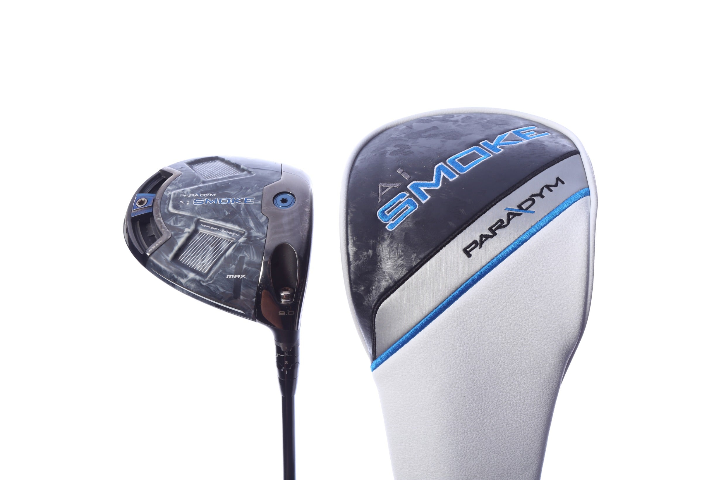 Used Callaway Paradym Ai Smoke MAX Driver - 9 Degrees - Regular Flex Mitsubishi Kai'li Blue - Right-Handed-Next Round