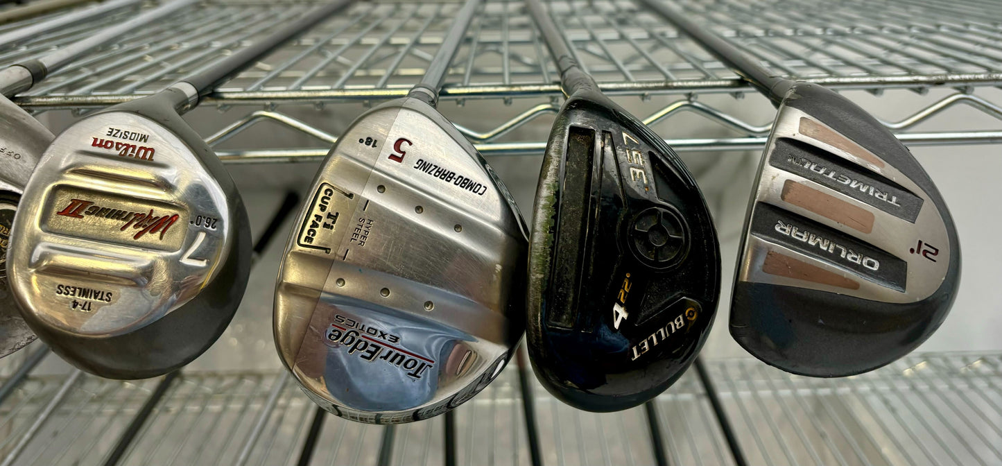 Wholesale Lot of 20 Golf Clubs - Assorted Fairway Woods-Next Round