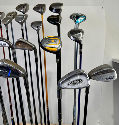 Wholesale Lot of 24 Drivers, Fairway Woods, Hybrids, And Single Irons.-Next Round