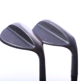 Used Titleist Vokey SM9 Jet Black Wedge Set - Right-Handed - 56*, 60* - Wedge Flex-Next Round